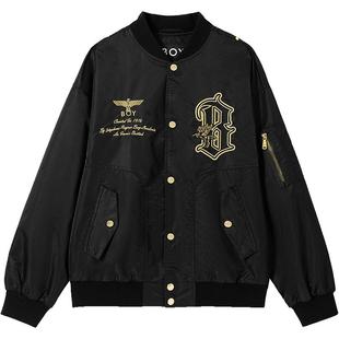 【徽章轻骑】BOYLONDON春季棒球潮牌男女款飞行员夹克外套N25005
