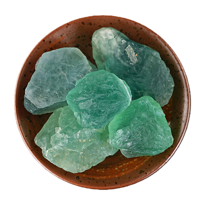 天然绿萤石原石摆件装饰