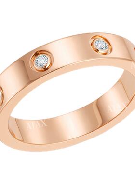 TWINS LULU精致简约时尚百搭设计师款满天星圆形戒指TSS6921