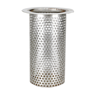 y型过滤器304不锈钢滤桶圆孔网工业筛分过滤网筒定制滤芯筛管滤筒