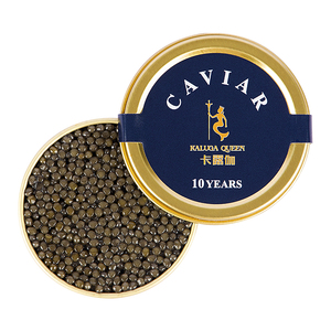 卡露伽10年鲟鱼子酱即食黑鱼籽caviar鱼子10g食品美食