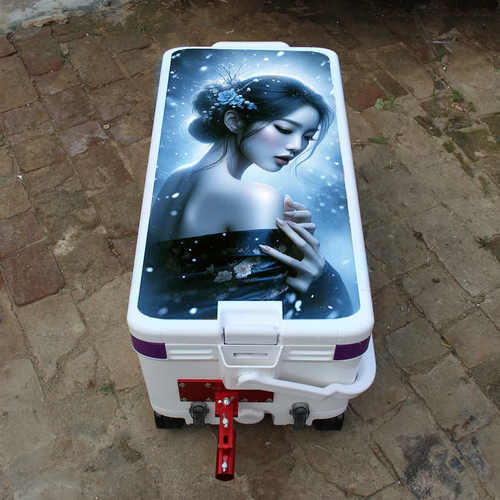 40L钓箱大物前置款四脚升降带贴纸鱼箱全套配件可备注组装