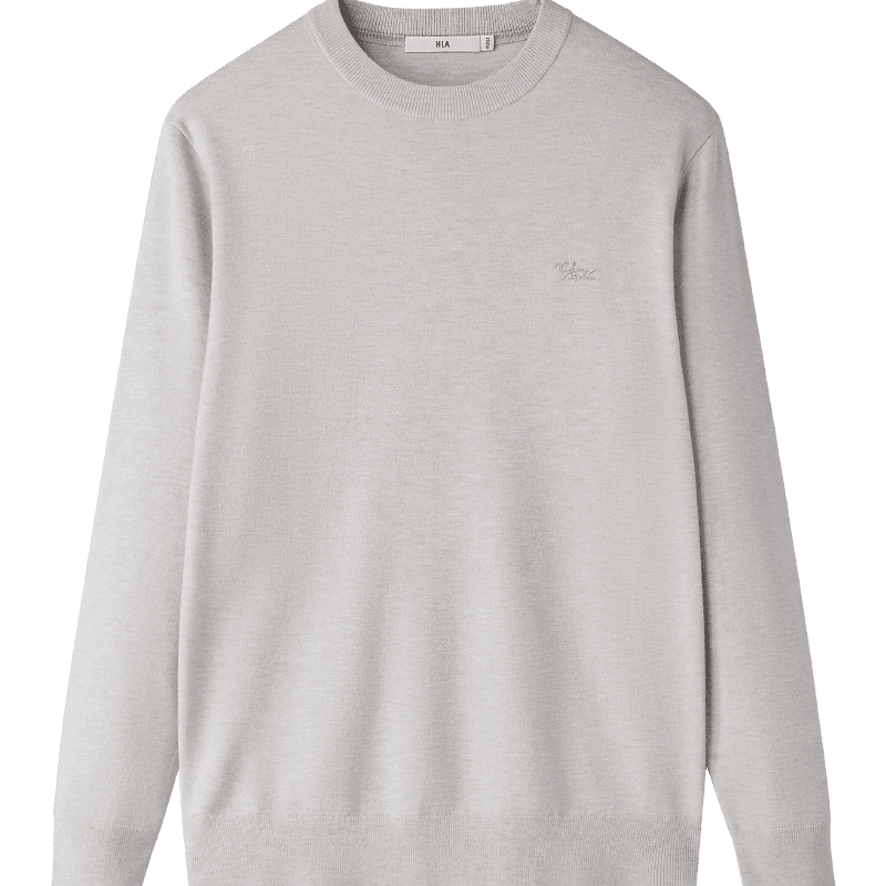 海澜之家含羊毛保暖长袖针织衫男