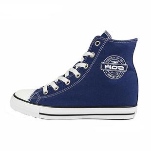 HOZ后街女鞋春夏季新款韩版内增高高帮帆布鞋女百搭学生ZGAG32L29