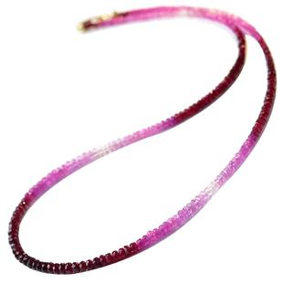 红宝石项链女鸽血红手链手串吊坠蓝宝石散珠子串珠手链锁骨链颈链