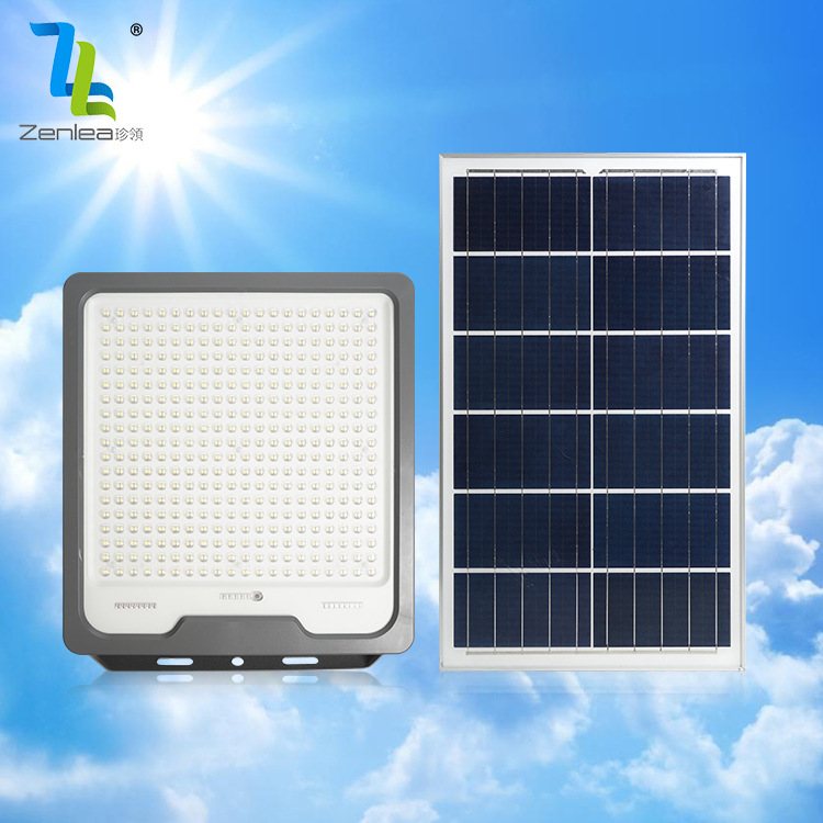 太阳能投光灯LED户外灯家用农村防水路灯庭院灯亮新超