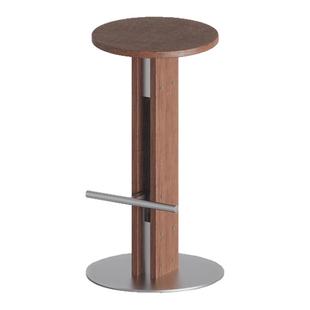 长物造物|密斯吧台椅 包豪斯岛台椅家用实木高脚凳酒吧椅子设计款