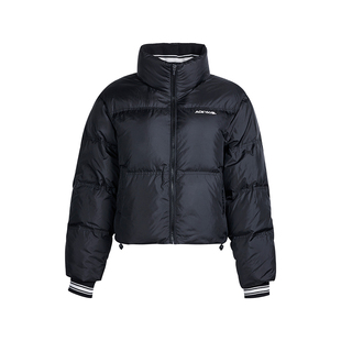 YKYB黄子韬羽绒服女短款加厚保暖美式复古上衣拼接立领潮百搭外套