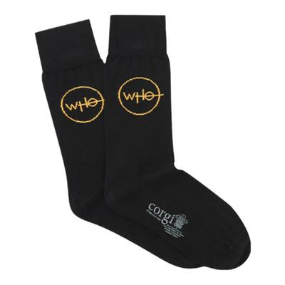 柯基corgi精梳棉字母印花中筒袜