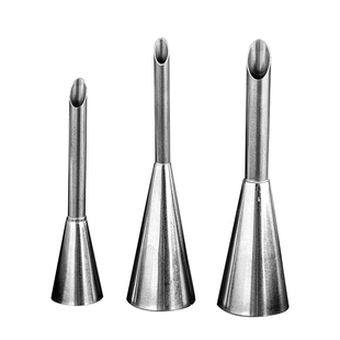 英国不锈钢泡芙裱花嘴挤奶油专用工具长花嘴袋小蛋糕烘焙常用神器