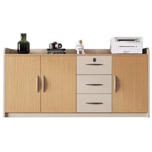 文件柜矮柜会议室茶水柜办公室办公柜子打印机柜隔断柜带锁储物柜