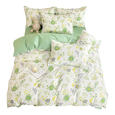 纯棉被套单件100%全棉被罩 150x200x230 家用单双人不起球不褪色