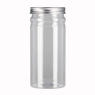 铝盖塑料瓶带盖透明装花茶的瓶子枸杞茶叶干果罐食品级包装密封罐