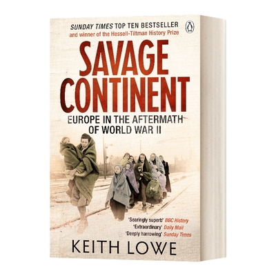 英文原版野蛮大陆二战后的欧洲