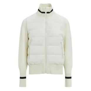 雪中飞2025冬新款女士轻薄羽绒服设计针织质感时尚休闲通勤百搭