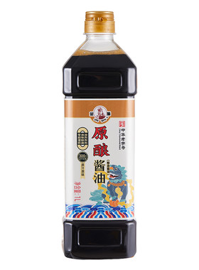 六必居金狮原汁原味原酿酱油1L