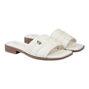 fed小香风凉拖鞋夏季新款女鞋低跟白色外出拖鞋女款D0401-ZCB512