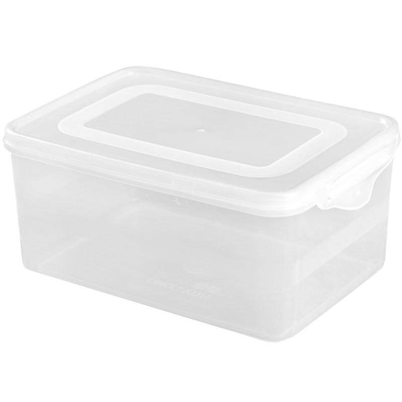 保鲜盒塑料透明密封盒冷冻长方形盒冰箱专用小收纳盒子食品级商用