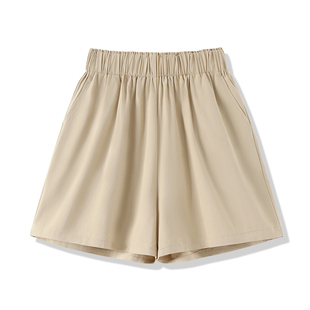 班尼路S&K系列纯棉运动短裤女2026夏季新款高腰外穿阔腿三分裤子H