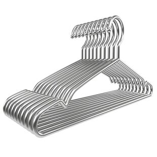 304不锈钢衣架家用晒衣服凉晾衣撑子铁特粗学生宿舍衣挂架子小型