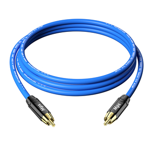 Mps发烧级6N单晶铜HiFi数字75欧RCA同轴音频线音响音箱信号连接线