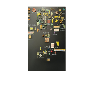 冰箱贴展示板磁吸板黑板墙贴家用留言收纳牌铁板吸磁性小磁铁挂墙磁力吸铁石磁贴上墙架照片墙背景板墙面装饰