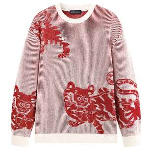 【商场同款】太平鸟男装 新年毛衣2026年春季新款毛衫男B2EBG1124