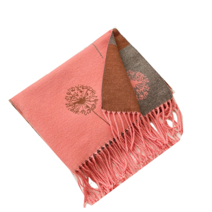 恒源祥100%羊绒围巾女冬季双面双色加厚保暖羊毛披肩两用围脖百搭