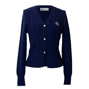 阿车家大码jk原创【格温小姐】毛衣开衫女胖mm学院风百搭针织外套