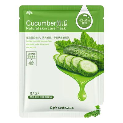 韩婵补水丰盈黄瓜面膜润颜