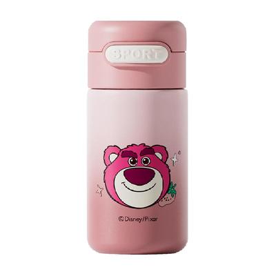 迪士尼草莓熊水杯吸管