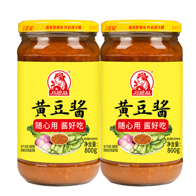 巧媳妇黄豆酱豆酱800g拌饭拌面酱