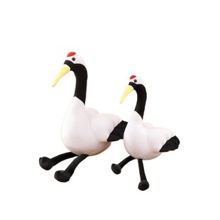 仿真丹顶鹤公仔毛绒玩具女生早教认知玩偶可爱小鸟儿布偶娃娃礼物