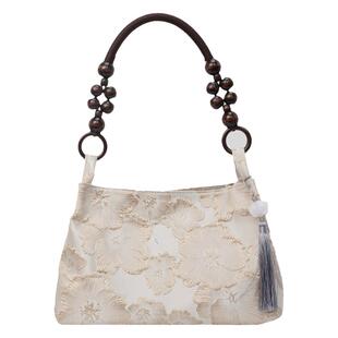 复古春夏包包女2026新款百搭新中式单肩腋下包国风刺绣手提汉服包