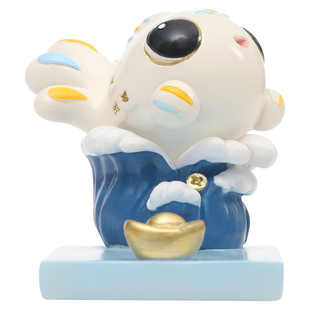 闽南特色泉州文创滴水兽手机支架创意瑞兽办公桌面装饰旅游纪念品