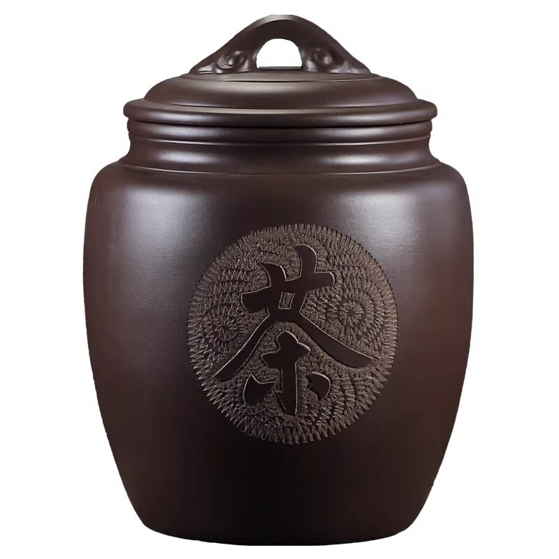 宜兴紫砂手工大容量普洱茶叶罐