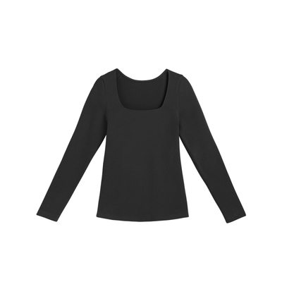 内茵保暖背心女士带胸垫内衣免穿文胸秋冬季发热打底衫上衣套装