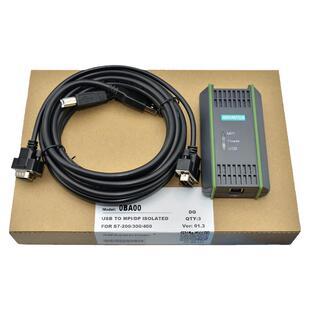 艾莫迅兼容6GK1571-0BA00-0AA0西门子S7-300PLC编程电缆MPI数据线