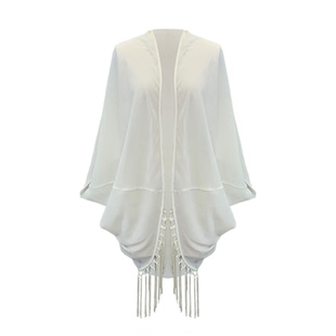 B-babes【半弄梅开衫】微胖气质百搭外套新中式薄款流苏外搭开衫