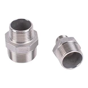 304不锈钢变径六角外丝异径外丝接头变径对丝内接头外牙直接直通