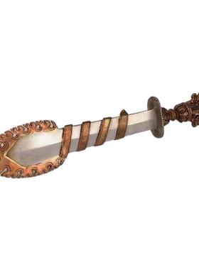 藏式紫铜文殊智慧宝剑家用摆件