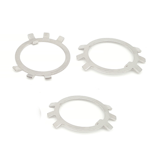 316L不锈钢圆螺母用止动垫圈锁片王八垫防松止退六爪紧国标现货