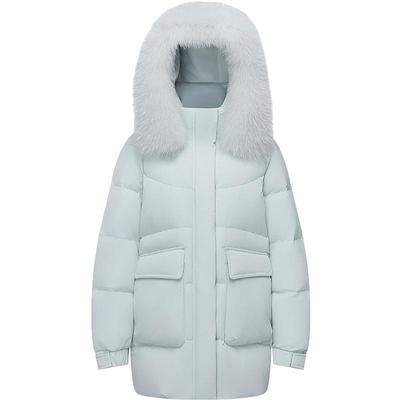 波司登新款时尚休闲毛领羽绒服