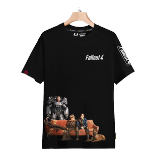 辐射4美剧游戏Fallout周边短袖t恤衫男女200克纯棉半袖体恤可定制
