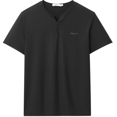 海澜之家六维弹力Y领短袖T恤男