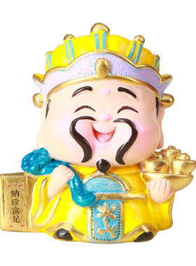 五路财神爷摆件创意办公室家用装饰品玄关电视柜开业乔迁送人礼品