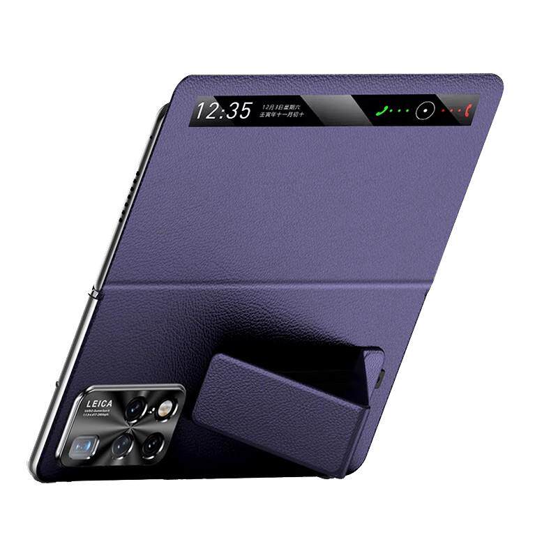 【官方正品】皮皮壳适用华为matex2手机壳镜头全包真皮腕带支架多功能高档商务超薄防摔定制磁吸男女