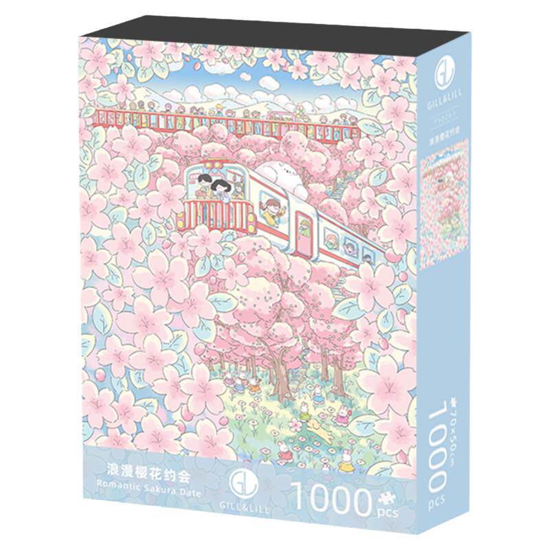 GILL&LILL拼图1000片浪漫樱花
