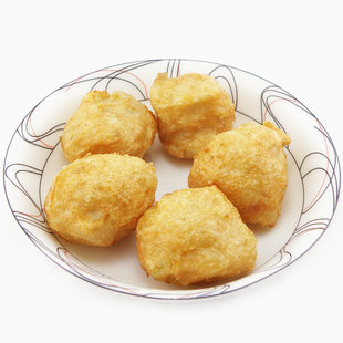 富馨香墨鱼丸400g花枝丸油炸小吃冷冻半成品火锅烧烤丸子加热即食