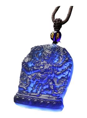 古法男女款琉璃六臂大黑天吊坠